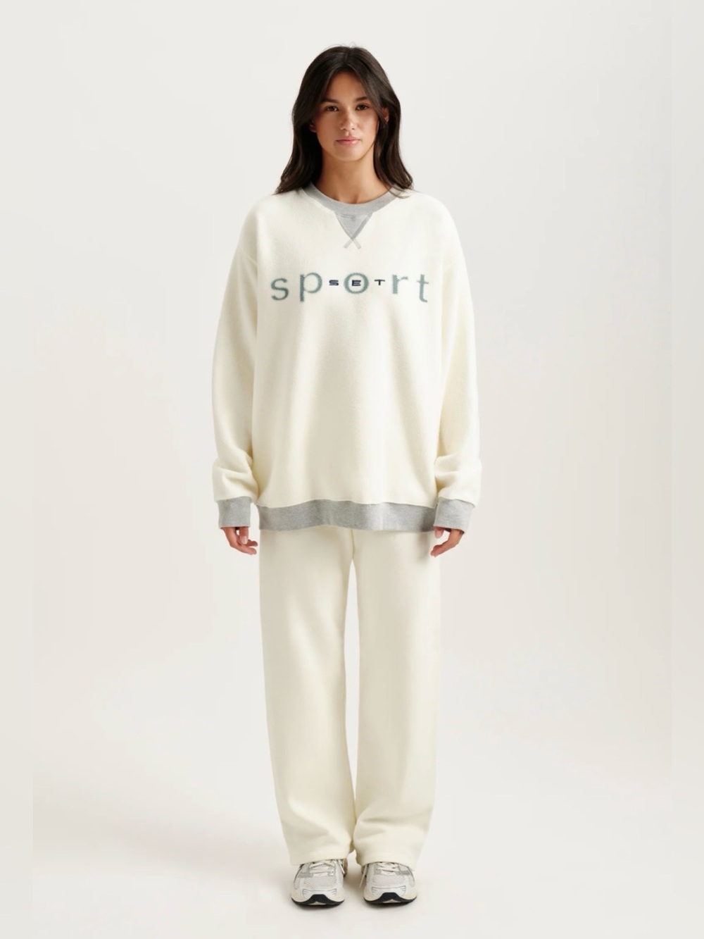 Set Active Midweight Sweats Staple Vintage Crewneck, Size M - Picture 4 of 8